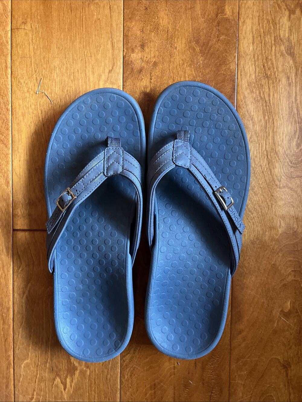 Vionic Tide Patty Blue Sandals Women’s Orthotic Comfort Flip Flop Thong Size 9